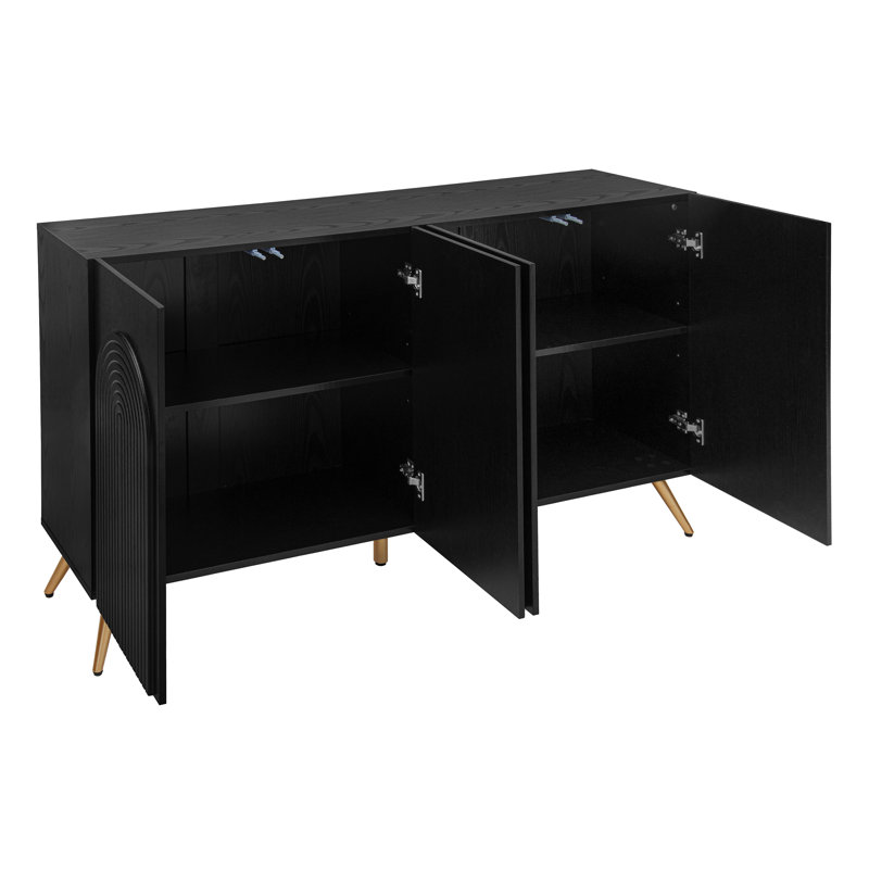 59.05"Sideboard Buffet Cabinet with Adjustable Shelves