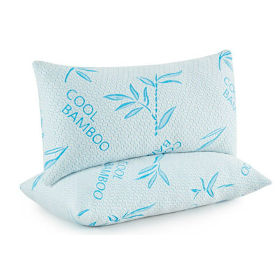 Ensemble de 2 coussins de soutien en mousse à mémoire de forme hypoallergénique et ajustable Kahlo