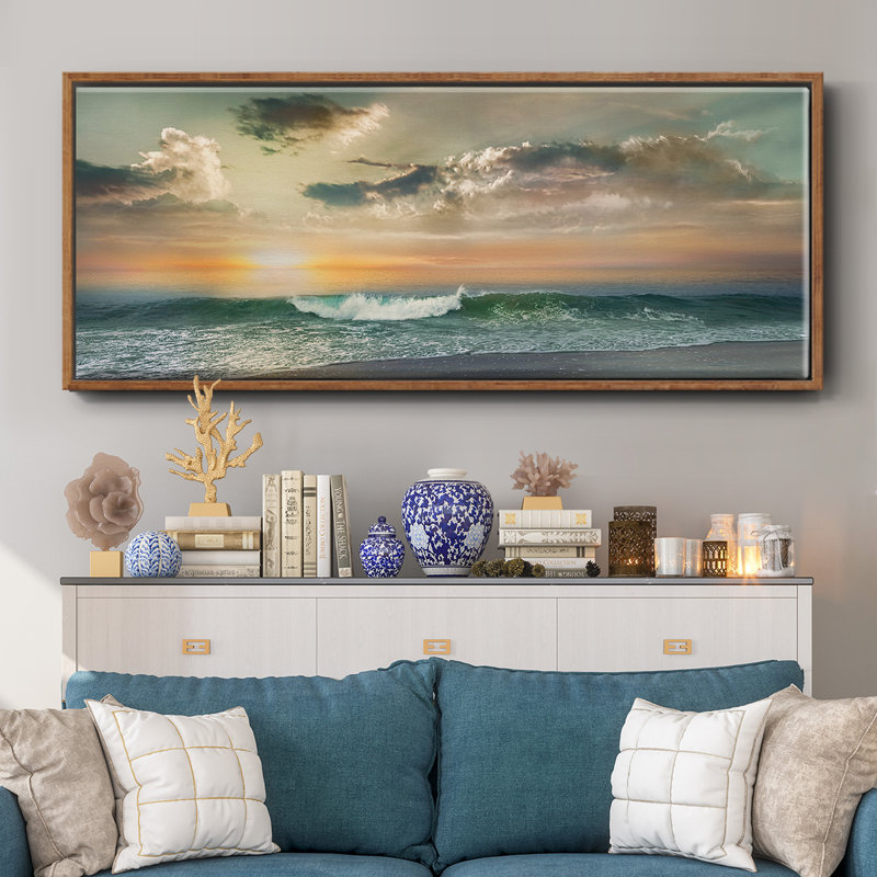 Sundown- Framed Canvas, 20" H x 50" W