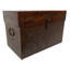 Grand coffre brun antique colonial