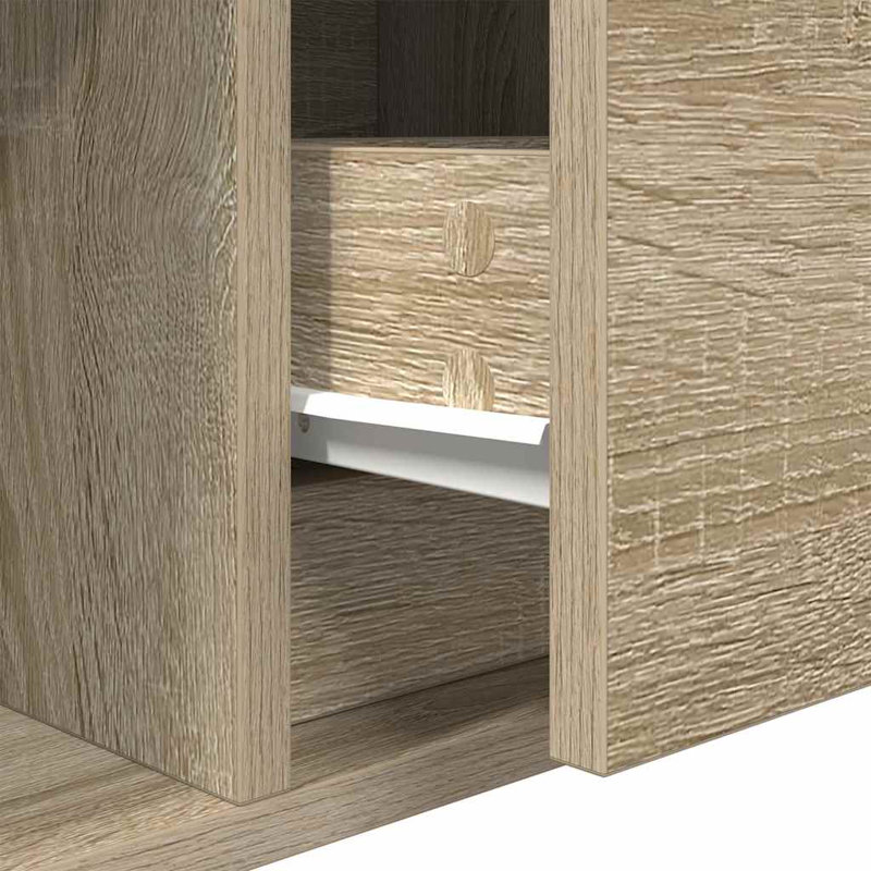 TV Cabinet 80X31x25.5 Cm Engineered Wood, Sonoma Oak, 100 cm