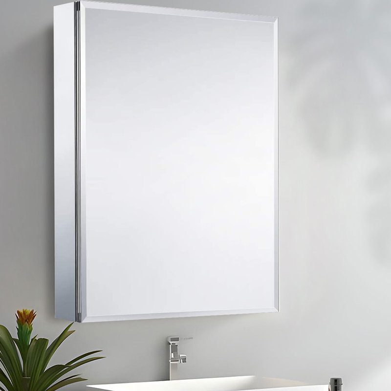 Armoire à pharmacie avec miroir et 3 tablettes Cersten W H, H 26 po x l 20 po x P 5 po
