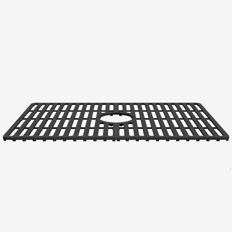 Silicone Grid Marigold Matte stone Rectangle Vessel Sink with Faucet, Matte Black