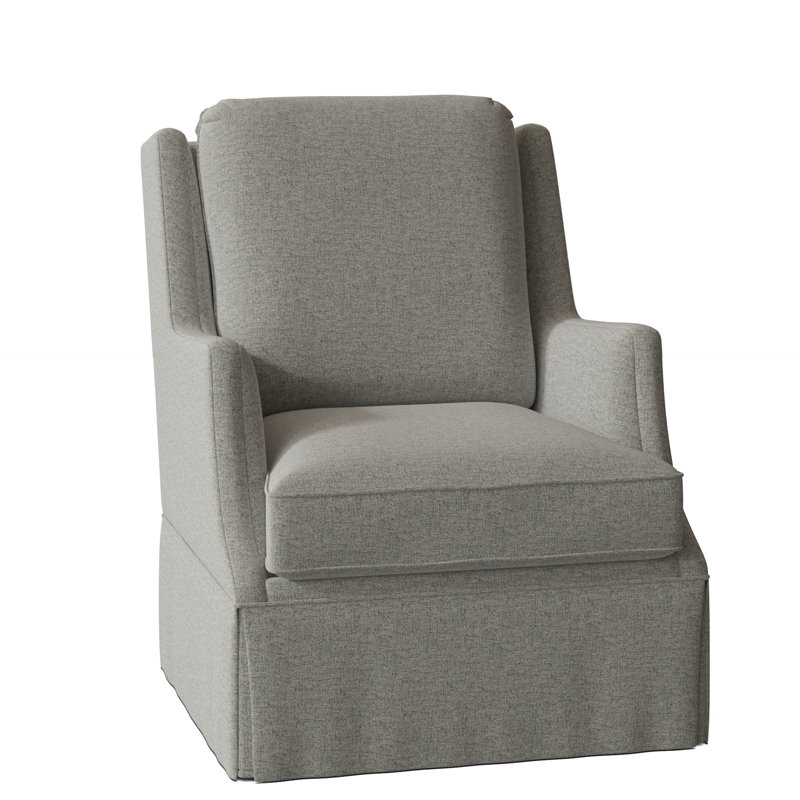 Savannah Linen Boucle Swivel Wingback Chair, Platinum (3160 63)