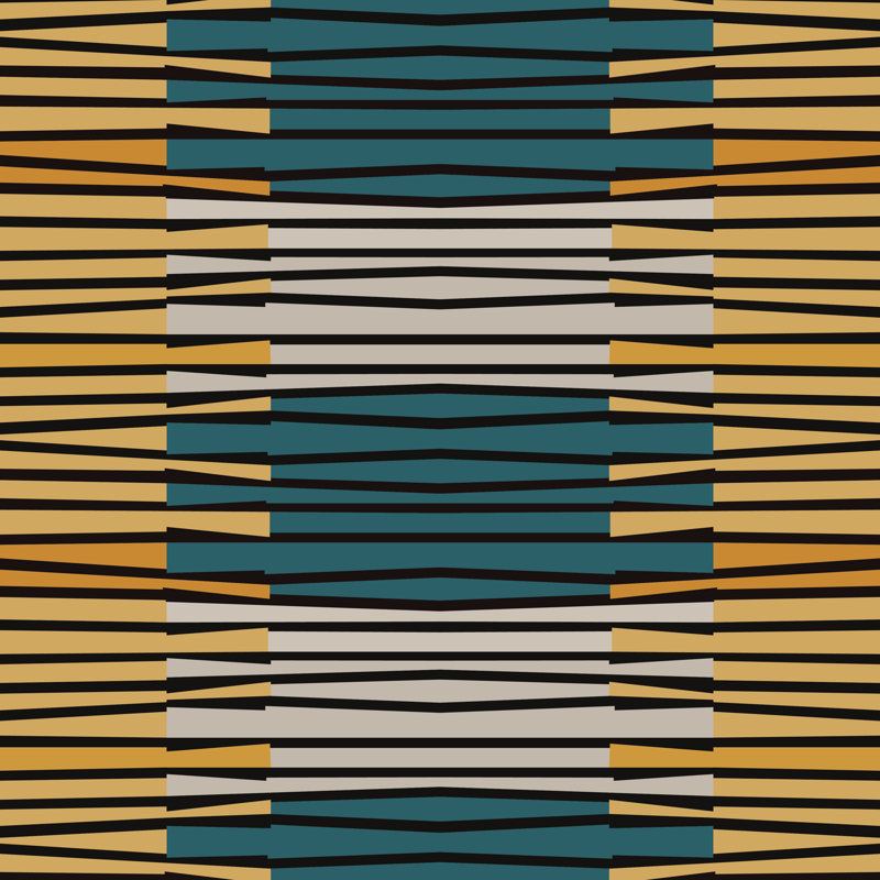 10' L x 25" W Wallpaper Roll, Teal