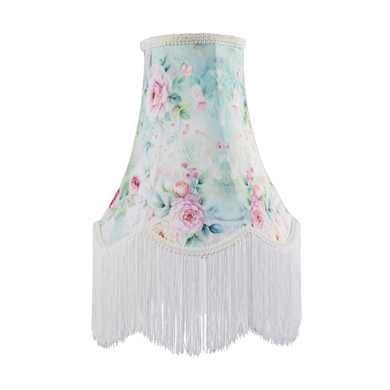 31cm H Velvet Empire Lamp Shade ( Screw On ) in Pink