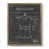Toile avec cadre noyer