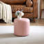 30cm Small Round Faux Leather Upholstered Ottoman-1061551657