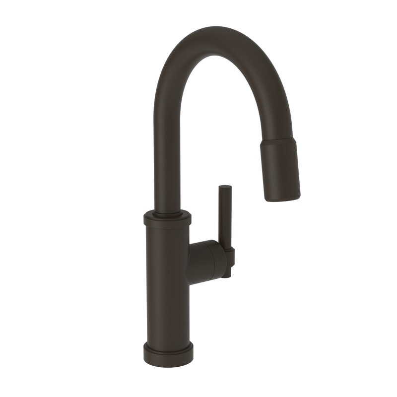 Seager Single Handle Pull Down Bar Faucet, Oil Rubbed Bronze