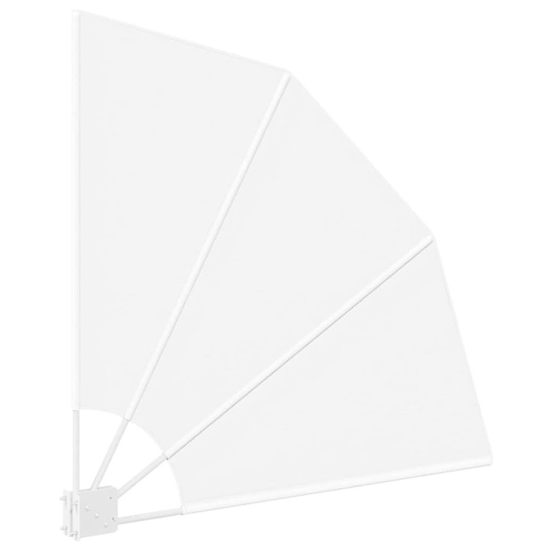 New Patio Balcony Side Awning Collapsible Garden Multi Sizes Multi Colours, 115cm H x 115cm W x 115cm D, White