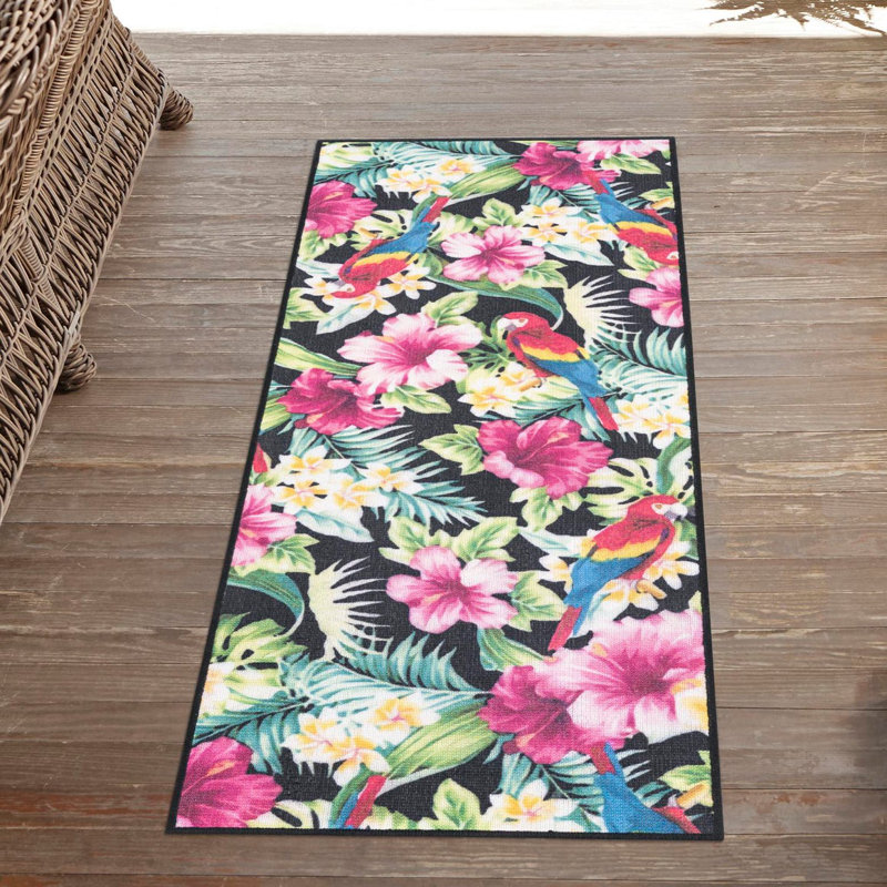 Jill Zarin Saint Lucia Caribbean Indoor/Outdoor Rug, Runner 2' x 5'1"