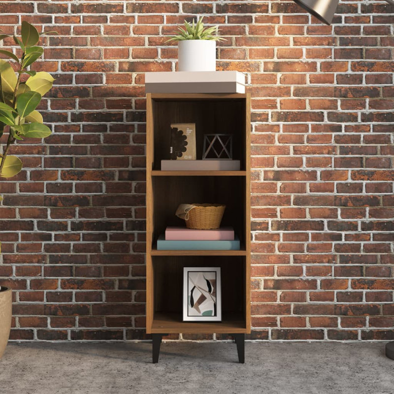 Emmi 90cm H x 34.5cm W Bookcase, Brown