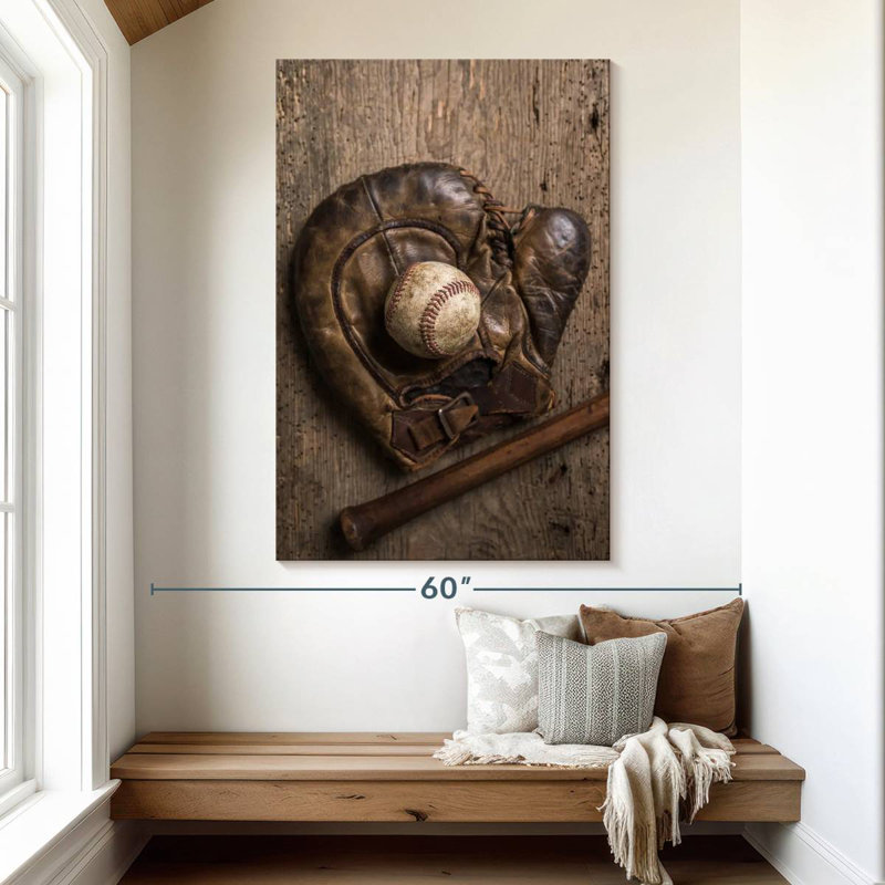 Sireci Rustic Baseball, 51" H x 34" W