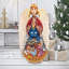 Figurine de chef d'œuvre en bois sculpté le bon berger
