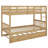 Detachable Wood Bunk Bed With Trundle, Converts To Two Beds, Space-Saving Design-1699227281