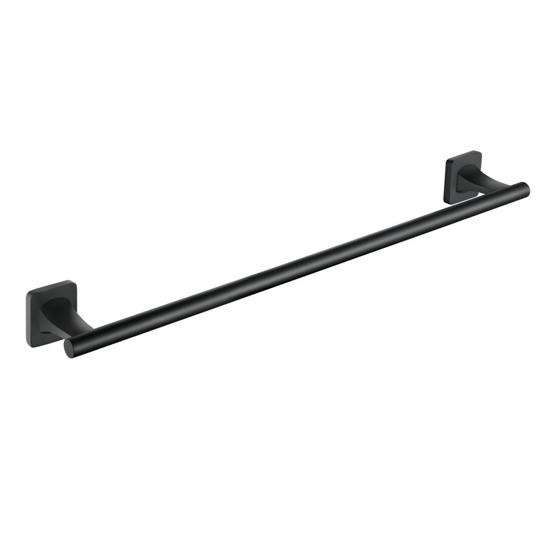 Porte-serviettes mural pour porte-serviettes, Noir mat