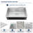 33'' L x 22"W Drop-In Single Bowl Stainless Steel Kitchen Sink with Cup Washer and Flying Rain Faucet-98300146