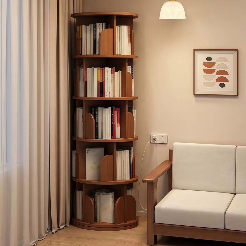 Tour à bibliothèque pivotante à 5 niveaux Ulric