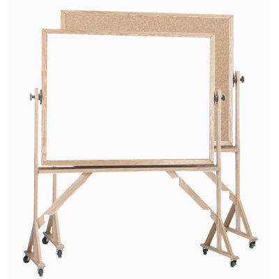 Tableau blanc réversible sur pied