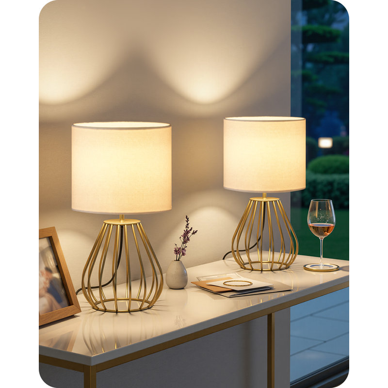  Boho 12.6" Table Lamp , Gold