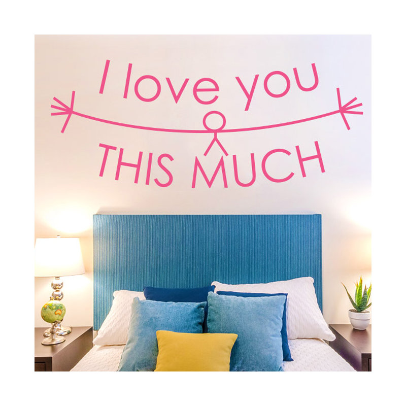 Non-Wall Damaging Wall Decal, Pink