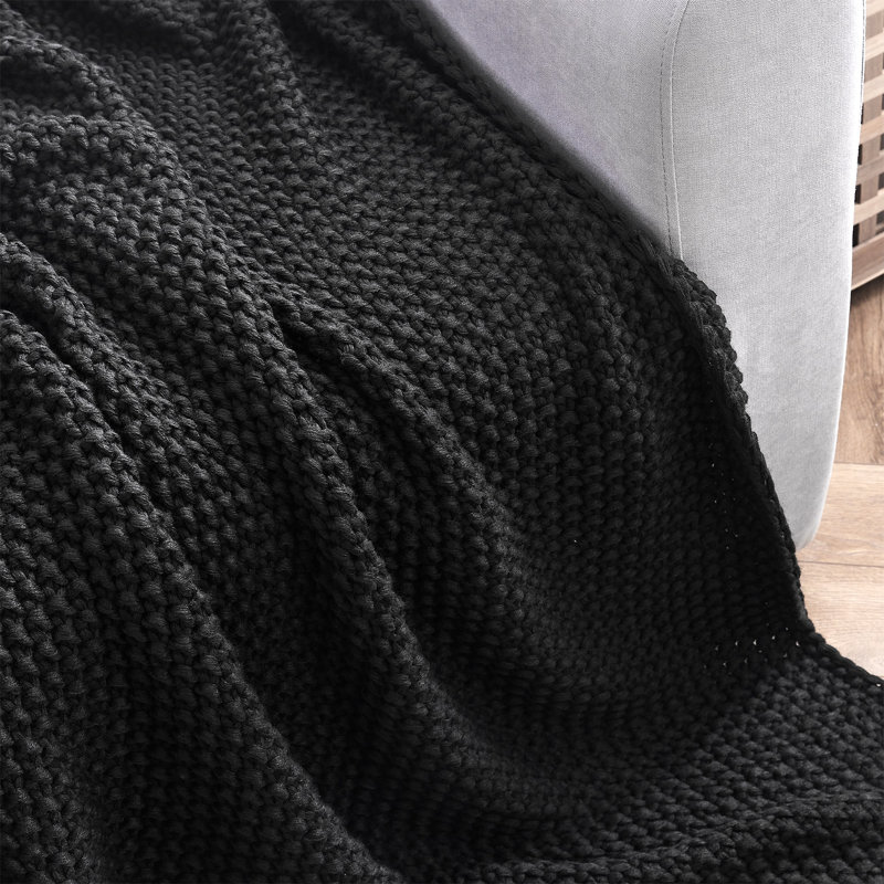  Très grand jeté Cozy Potato Waffled, Noir