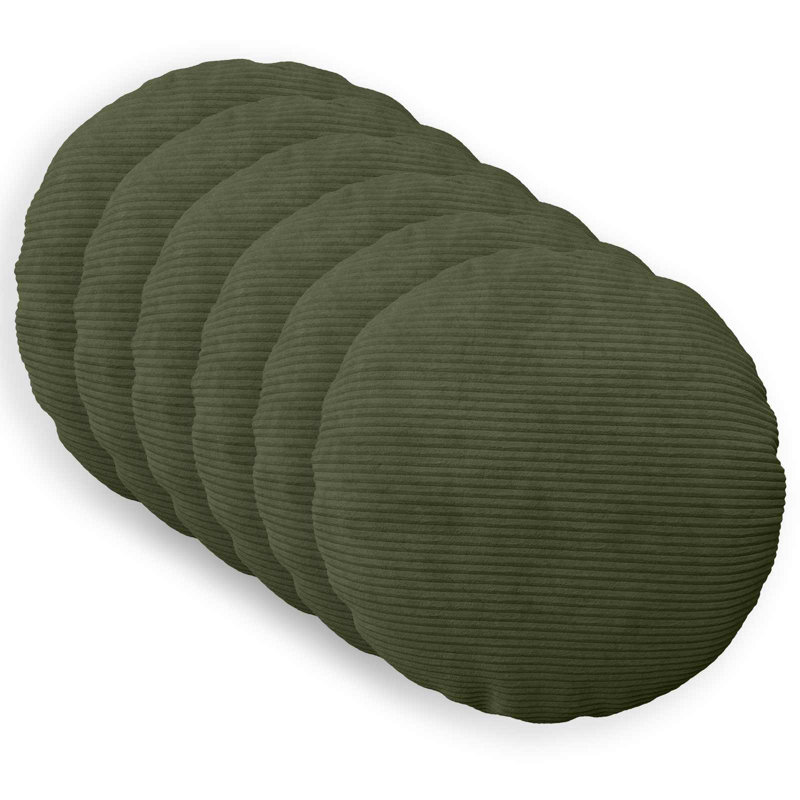 Blue Cushion Cover, Round 50cm, Green