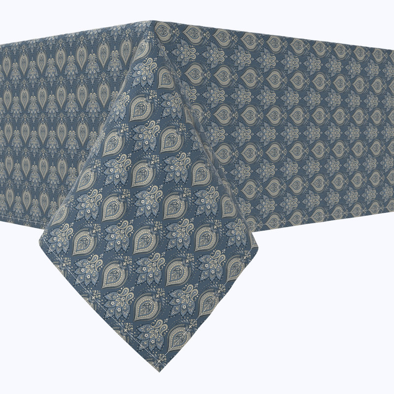 Rectangular Tablecloth, 100% Cotton, Floral 174, 104" x 60"
