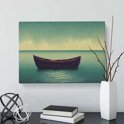 Wooden Boat - Wrapped Canvas Print