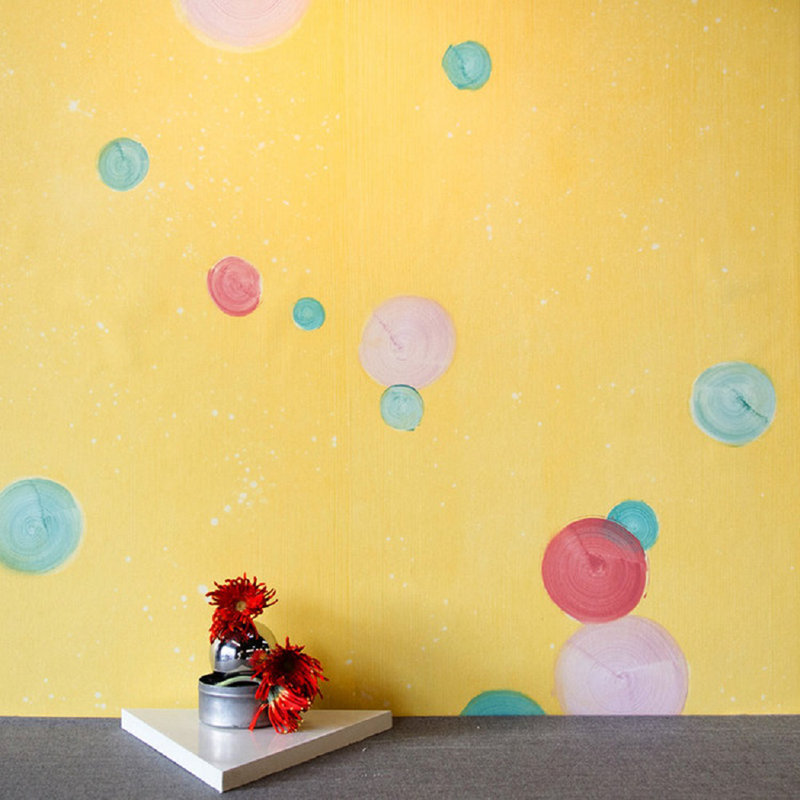 Ta Metéora Wallpaper, 26" W x 108" L, Peachy Pink