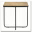 Table d'appoint en travertin et noir