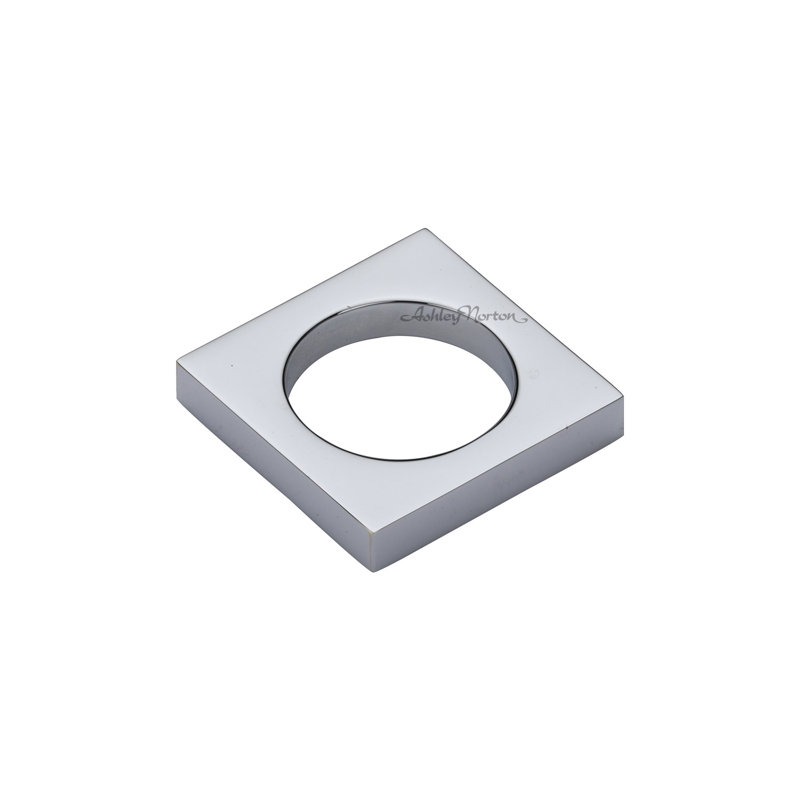 Mystic Square Knob, Polished Chrome