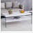 Double rectangular coffee table. The board surface is MDF, with white stickers