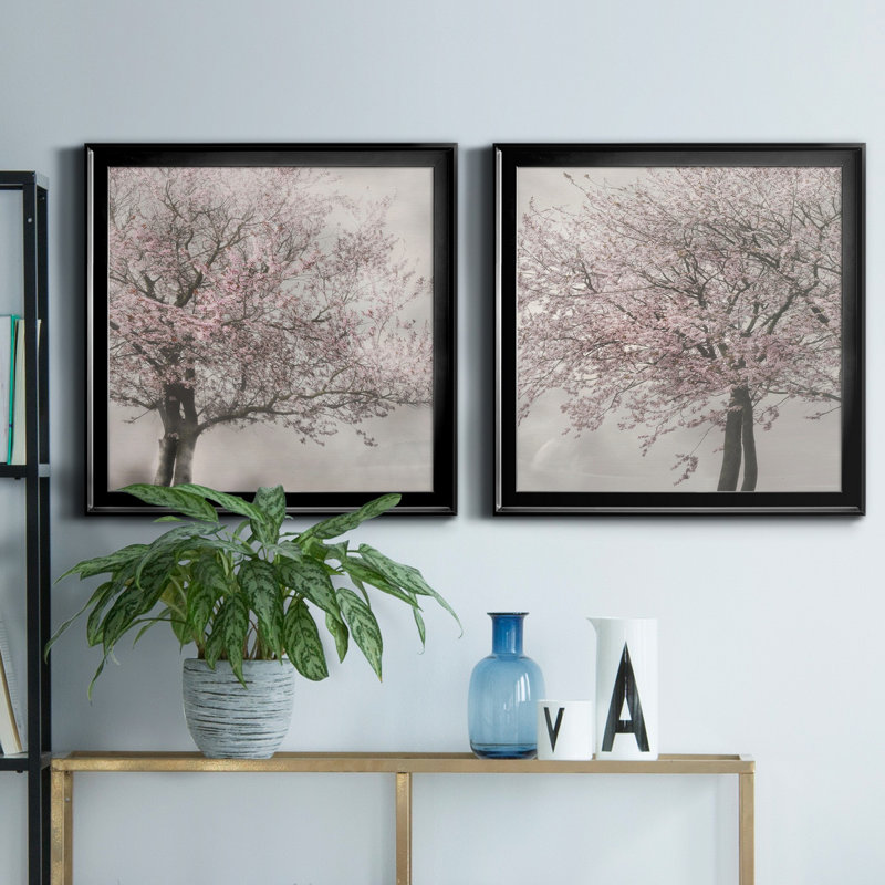 «Blush In The Wind I», reproduction de photo sur toile 2 pièces, Noir, H 26,5 po x l 53 po x P 1,5 po