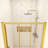 48 In. W X 76 In. H Sliding Framed Shower Door In Brushed Gold Finish-119947169