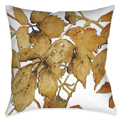 Coussin décoratif doré Gold Shadows