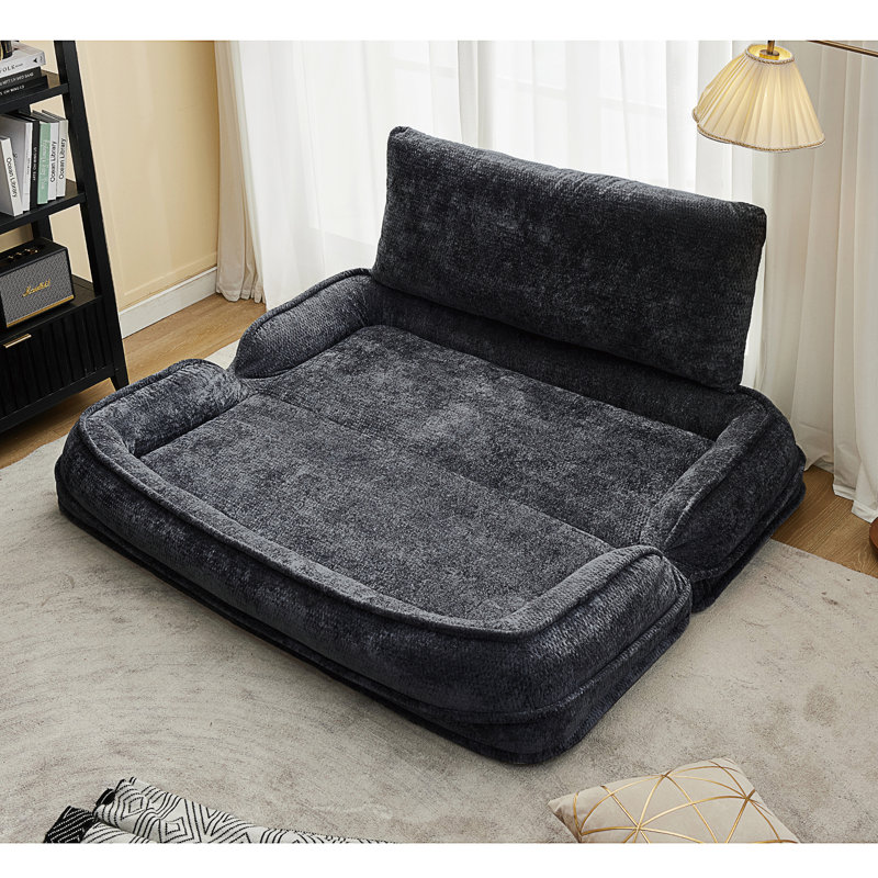 Lit double pour chien, Noir