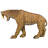 Prehistoric Predator Sabre-Toothed Cat Statue