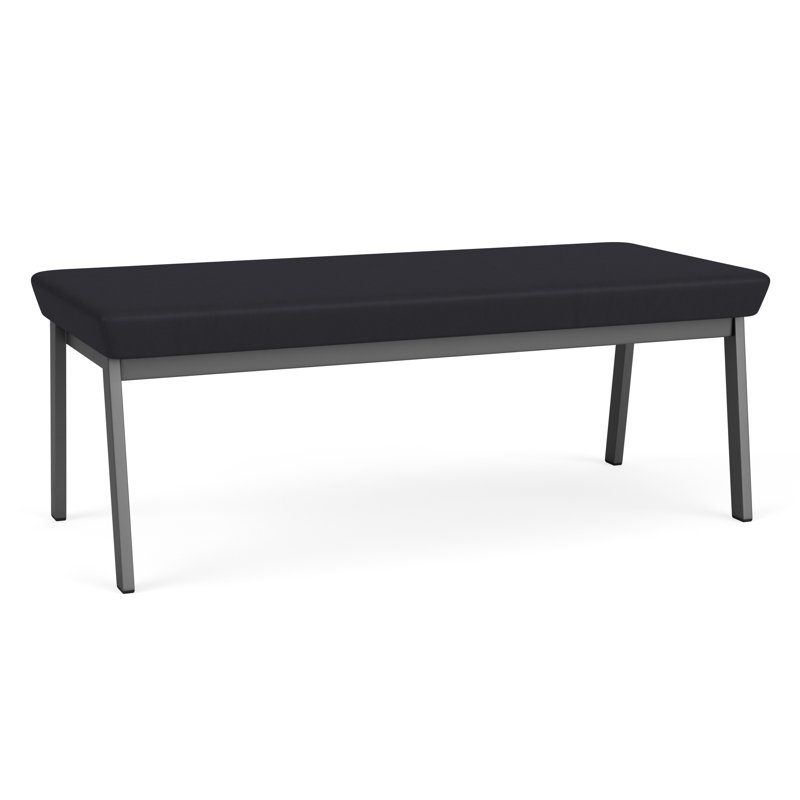 Banc en métal Newport, Noir Patriot Plus - nettoyez le vinyle avec un lin, Gris anthracite
