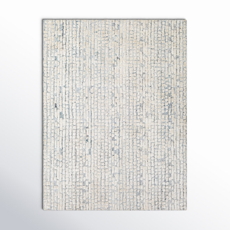 Mulbury Hand Tufted Gray/White Rug