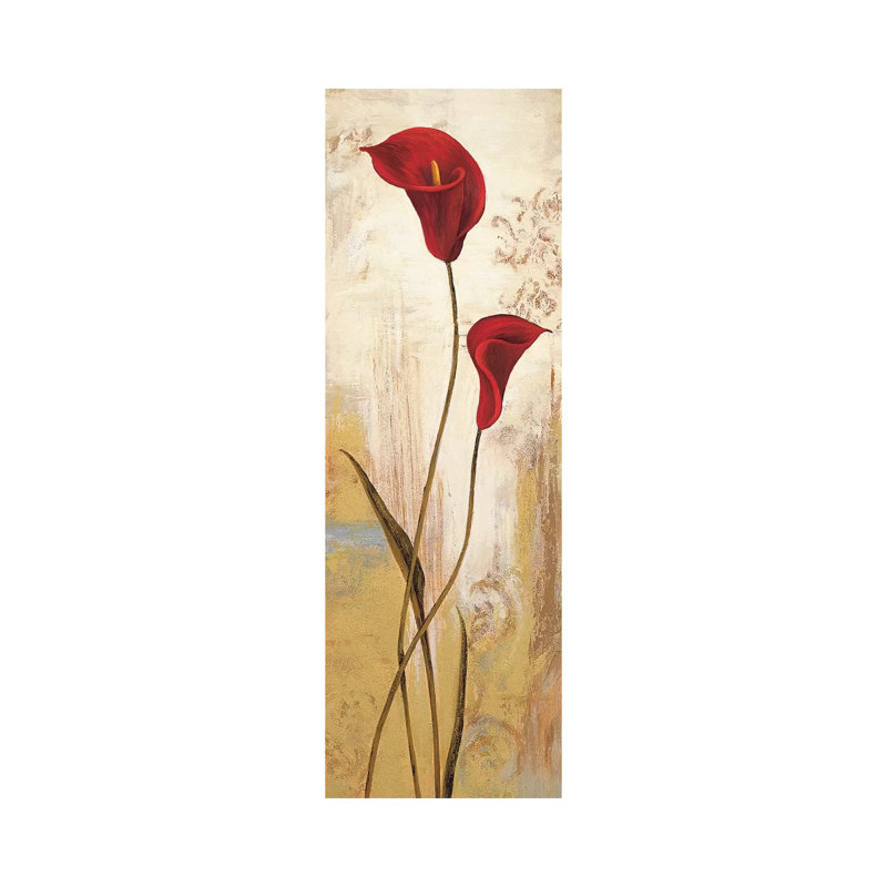 Panneau Calla by Nathalie Besson - Wrapped Canvas Panoramic Painting, 30.48 cm H x 91.44 cm W x 1.91 cm D