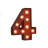 Number 12" LED Marquee Sign