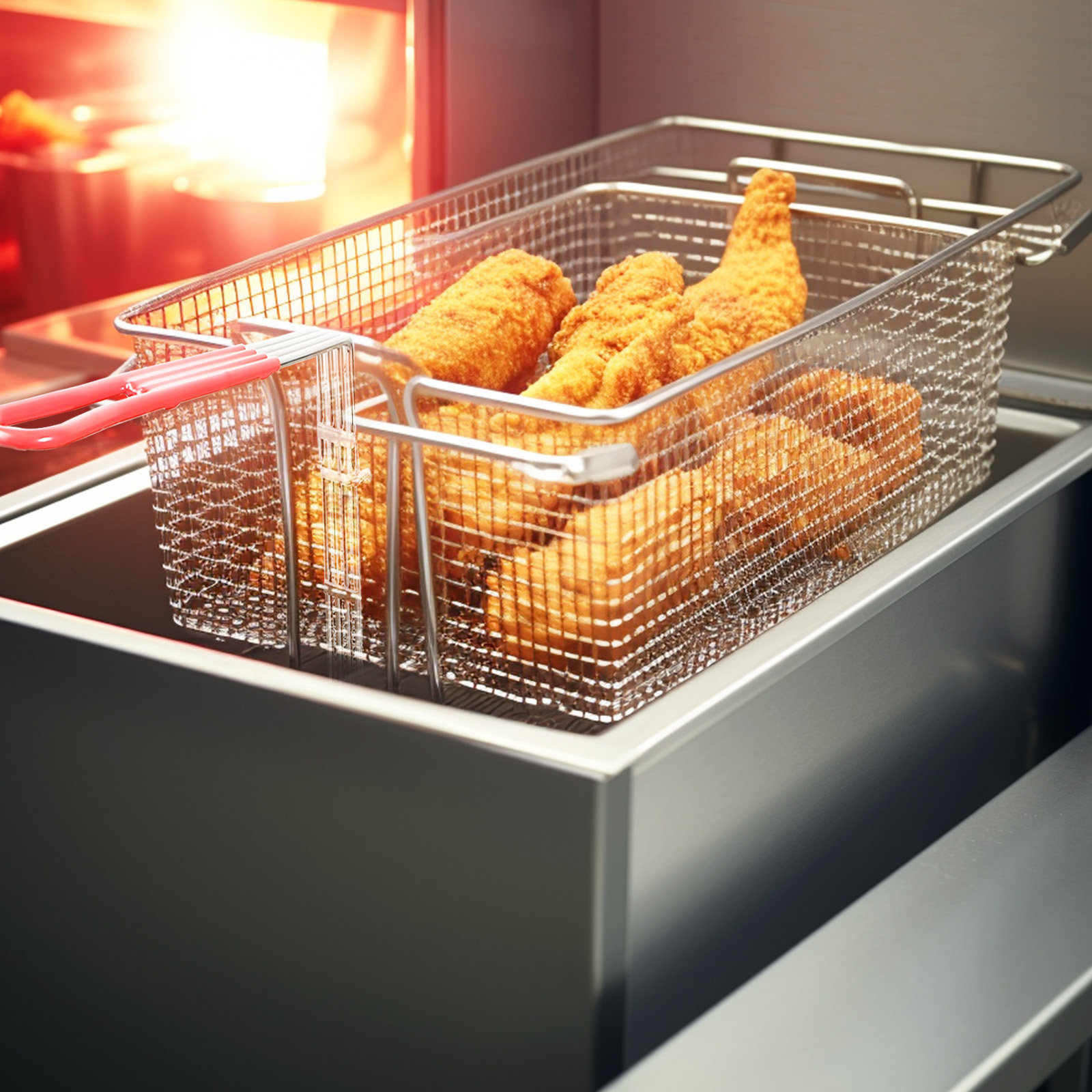 Deep Fryer Basket Rack 