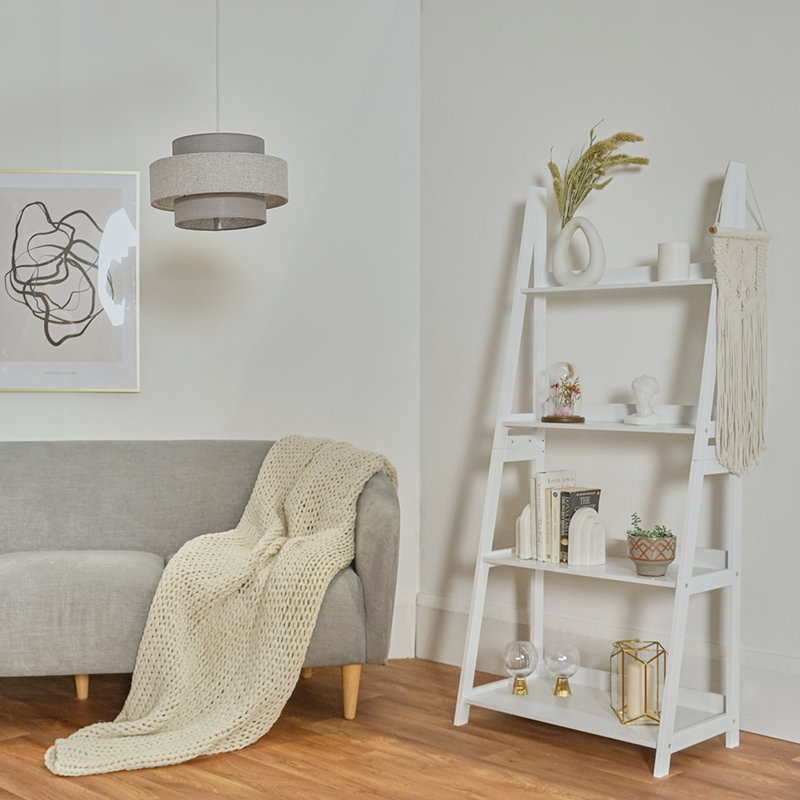 Nellie 19 cm H Novelty Pendant Shade ( Clip On ), Dark Grey/Light Grey