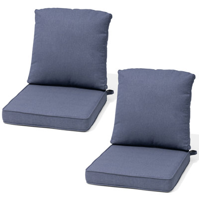 21'' W X 22'' D X 3.5'' H Outdoor Seat / Back Cushion Set