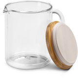 Large Double Wall Borosilicate Glass Carafe