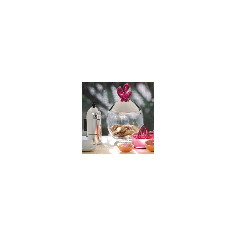 La Cupola Espresso Coffee Maker, Large, Black, Mirror Polished