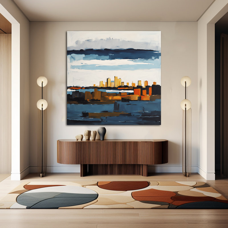 Island Skyline, 24" H x 24" W