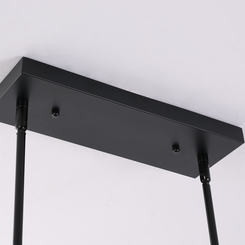 Luminaire suspendu en cristal pour îlot de cuisine 6 lumières Insley
