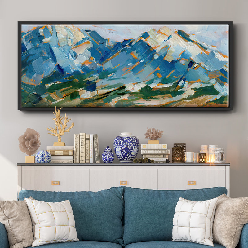 Blue Mountain Peaks I, H 8 po x l 20 po x P 1,5 po, Noir
